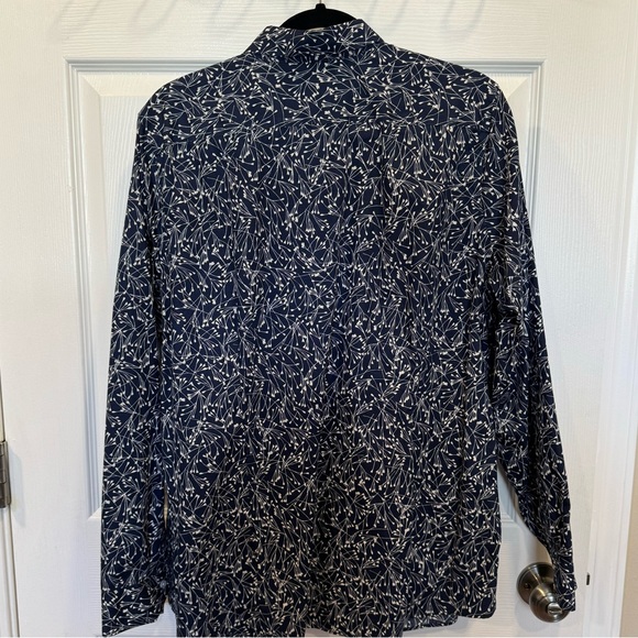 Lands End floral button down 18 TALL - Picture 2 of 4